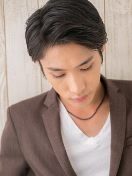 モッズヘア メン 南越谷南口店(mod's hair men) ミルクチョコレートでトラッド感！アップバングショートS南越谷