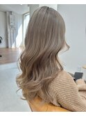 パールベージュウェーブ_大人ガーリー_ヘルシースタイル