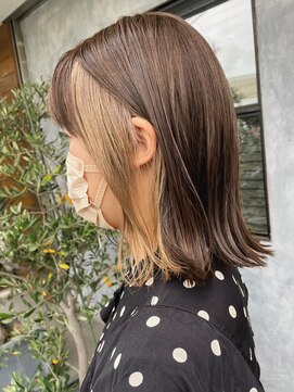 エルマノ 仙川(L mano) 大人ショートハイライト髪質改善キッズカット前髪30代40代