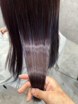 クレヴィア ヘア ビューティー(crevia hair beauty) インナーカラー♪赤紫×ラベンダーカラー