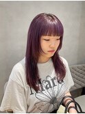 姫カット×ピンクパープル 梶屋