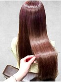 20代30代40代ミルボン髪質改善トリートメント艶感ストレート暗髪