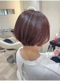 ショートボブ★カシスピンク