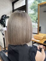ビス ヘア アンド ビューティー 西新井店(Vis Hair＆Beauty)&nbsp;ミディアムボブ/ミルクティーカラー