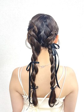 ヒュミ(hymy) 推し活やイベントに♪/ゆるふあ/ヘアメ/韓国ヘア/ツインアレンジ