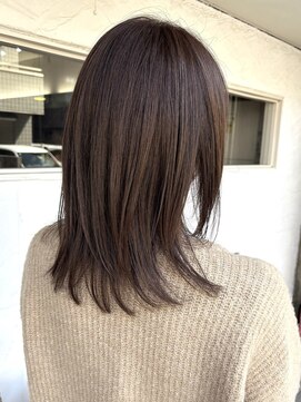 アニー 松戸(ANNI) ホワイトグレージュ/ミニウルフ/デジタルパーマ/チェリーブラウ