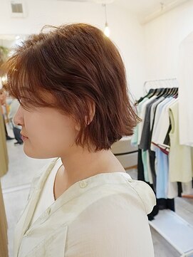 ディッセンバー 伊勢崎(December) 切りっぱなしボブ/ミニボブ/丸くないボブ/ヘーゼルベージュ