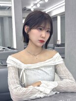 マウル ナゴヤ 名駅(MAEUL NAGOYA)&nbsp;人気のあご下2センチぱつっとボブ　　暗めカラー