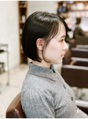 #ボブ#切っぱなしボブ#ボブヘア#きりっぱなしボブ