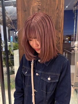 ブローチ(broche) ピンクベージュ