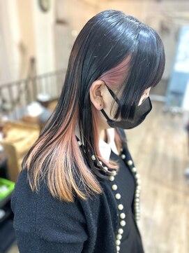 ラウラアンドロー(LAURA&RO) ミルクティーベージュダブルカラーインナーカラーケアブリーチ