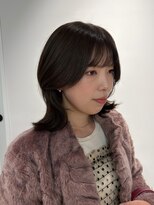 トリッカ シブヤ(TRICCA SHIBUYA)&nbsp;くびれ/ミディアムレイヤー/オリーブベージュ/透明感