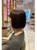 マロンブラウン×ボブ