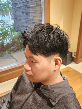 ユウヘアー 本山店(U Hair) 爽やかメンズスタイル/アップバング/ワックスで決まる