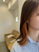 カシータヘアー(Casita hair)&nbsp;デザインカラー/インナーカラー/オレンジベージュ