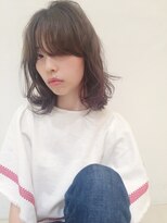 オーダーワン(OORDER1)&nbsp;ルーズなミディアム×カシスピンクのインナーカラー♪