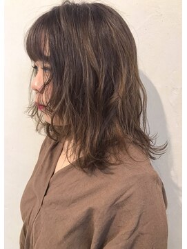 リサヘアーデザイン(RISA HAIR DESIGN) やわかるミディアム×ラベンダーベージュ