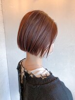 ベルビアンカ(Belle BIANCA)&nbsp;ぷつっとボブ／前下がり/大人ショート/赤みブラウン　byマツモト
