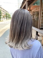 ヘアーサロン ミル(hair salon MiL) 【氏家】バレイヤージュ/ホワイトベージュ