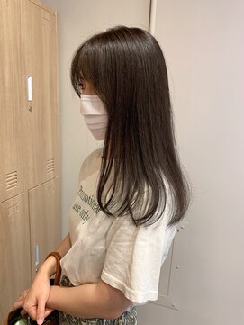 ローレンジウ(LOREN JU) 透明感髪質改善ベージュダブルカラーミルクティーグレージュ