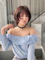 リアイス(Re:ICE) ミニウルフ/くすみブルー/流れるレイヤー/インナーハイライト