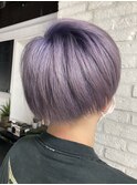 色落ちも楽しめるシルバー系パープルカラー