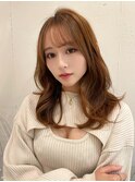 くびれヘア/韓国風ヘア/似合わせカット/アースカラー