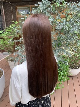 アース 東戸塚店(HAIR & MAKE EARTH) 20代30代髪質改善TOKIOトリートメント艶感ストレートベージュ