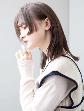 ファチュール(fAture.) 大人かわいい姫カット黒髪モテ髪ボブルフ薄めバング小顔20代30代