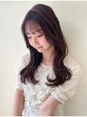 ショコラピンク　ゆるふわロング