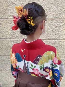 アトリエココ(Atelier coco.) 卒業式袴着付&タイトシニョン 札幌美容室Atelier coco.