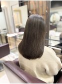 オリーブカラーダブルカラーハイライトケアブリーチ