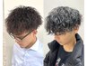 【草加指名】メンズカット+パーマ+前処理トリートメント ¥11500