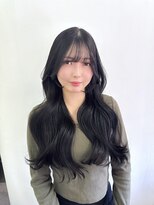 ハピネス 梅田茶屋町店(HAPPINESS)&nbsp;韓国ヘア　レイヤーカット　ダークグレージュ　暗髪