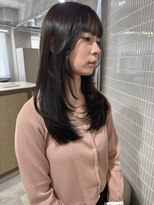 ボタン ハカタ(VOTAN hakata)&nbsp;#votan_yuka   レイヤーカット＋オリーブブラウン