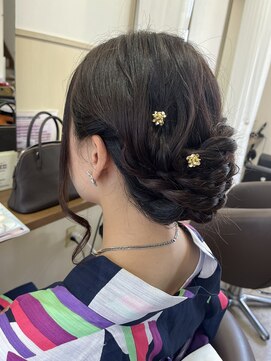 コアフィールフィス(COIFFURE fils) 《見附　今町》浴衣　大人アップスタイル