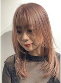 大人レイヤー×ピンクベージュ