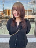 セミロング×レイヤーカット