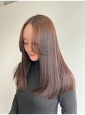 マロングレージュ×顔まわりカット◎