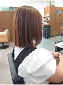 ナチュラルストレートボブ【広島五日市レーノ　左田野徹】