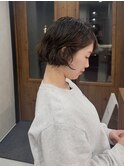 【 Blowfy 】ショートボブ ニュアンスパーマ
