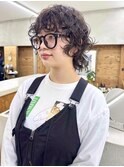 ショートパーマ　ウルフパーマ　ショートウルフ　ショートヘア