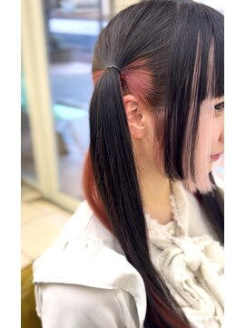 シャルティア(SHALLTIA) デザインカラー/ペールピンク/姫カット/ツインテール/艶髪