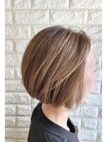 松本平太郎美容室 国立店&nbsp;40代50代60代×前下がりグラデーションボブ×イノアカラー