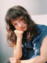 レジュアル(RESSUAL)&nbsp;ミディアムヘア暗めカラーグランマッシュパーマ