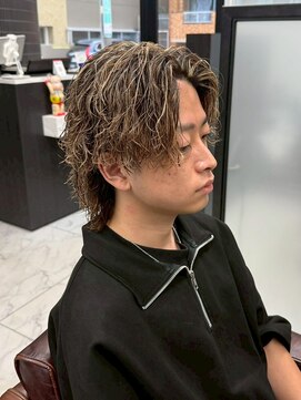 ソレイユ バイ アルフレッド(SOLEIL by alfRed) センターパート　ツイスパ　メッシュ　ウルフ　10代　20代