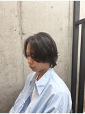 MEN’S HAIR/ブルーブラック/フェザーパーマ/船橋