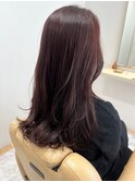 【レッドブラウン】艶ブラウン×ナチュラルレイヤー
