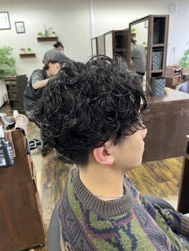 美容室 リズヘアー 稲毛店(Riz hair) MEN’S HAIR/サーフカール/刈り上げセンターパート/稲毛