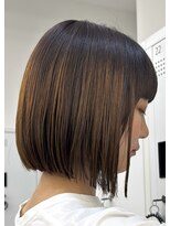 サンド 大阪梅田(sand)&nbsp;@cho_no.asato_sand ココアベージュ/ボブ/ショート/縮毛矯正